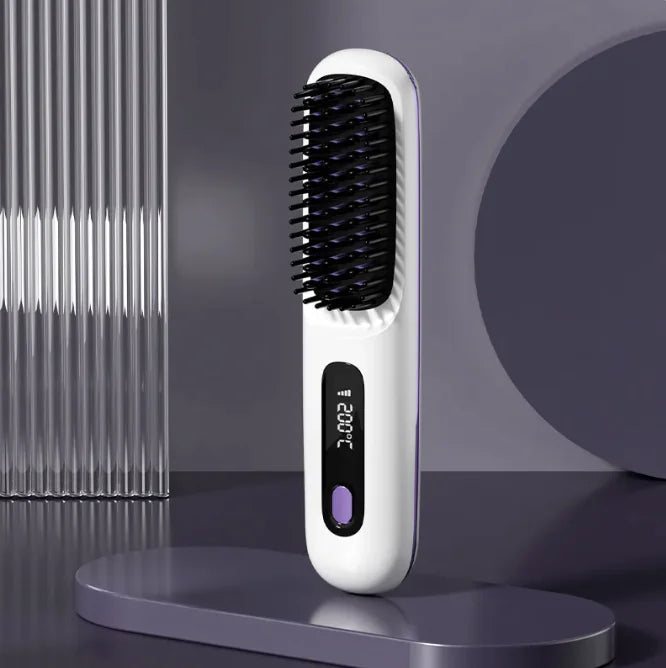 Cordless Hair Straightener Brush