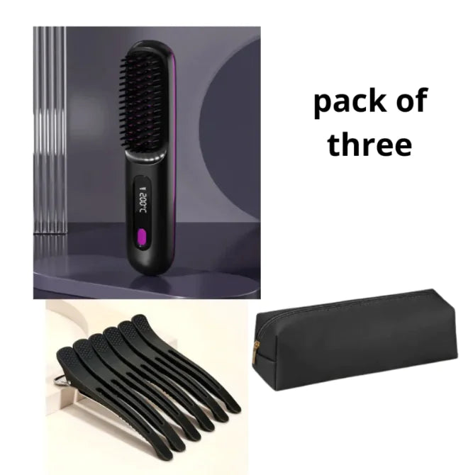 Cordless Hair Straightener Brush