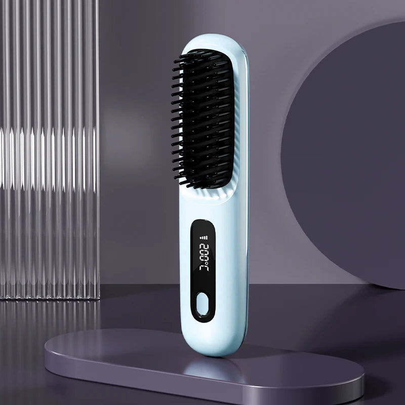 Cordless Hair Straightener Brush